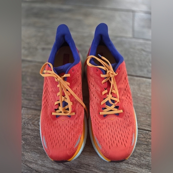 Hoka Clifton 8 Orange Blue Running Shoes Mens Sz 12 main image 12